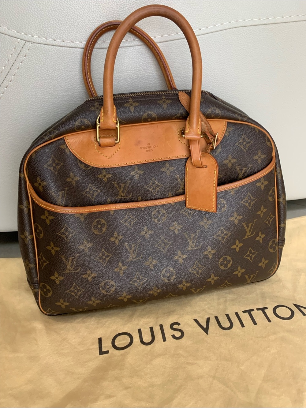 Louis Vuitton Monogram Canvas Top-Handle Deauville Bag
